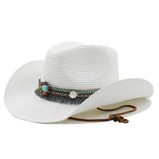 Chapéu de cowboy de palha turquesa SeaLure™ Sedona