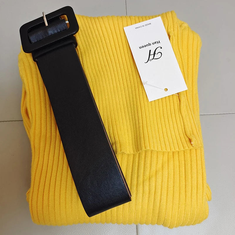 Amoura Abiti™ Winter Midi con cintura