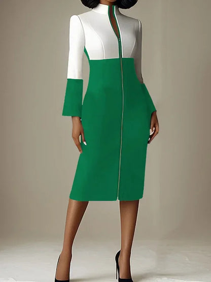 Amoura Dresses™ Fermeture Éclair Manches Longues Formel