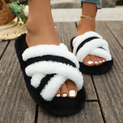 Lunara Winter™ Cross Band Spring Slippers