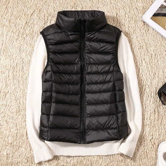 Lunara Winter™ Quilted Stand Collar Puffer Vest