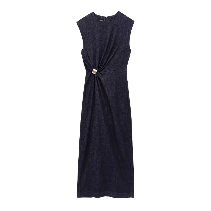 Amoura Dresses™ Elegance Draped Midi Dress