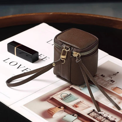 ÉlanBag™ Vintage Leather Cosmetic Bag