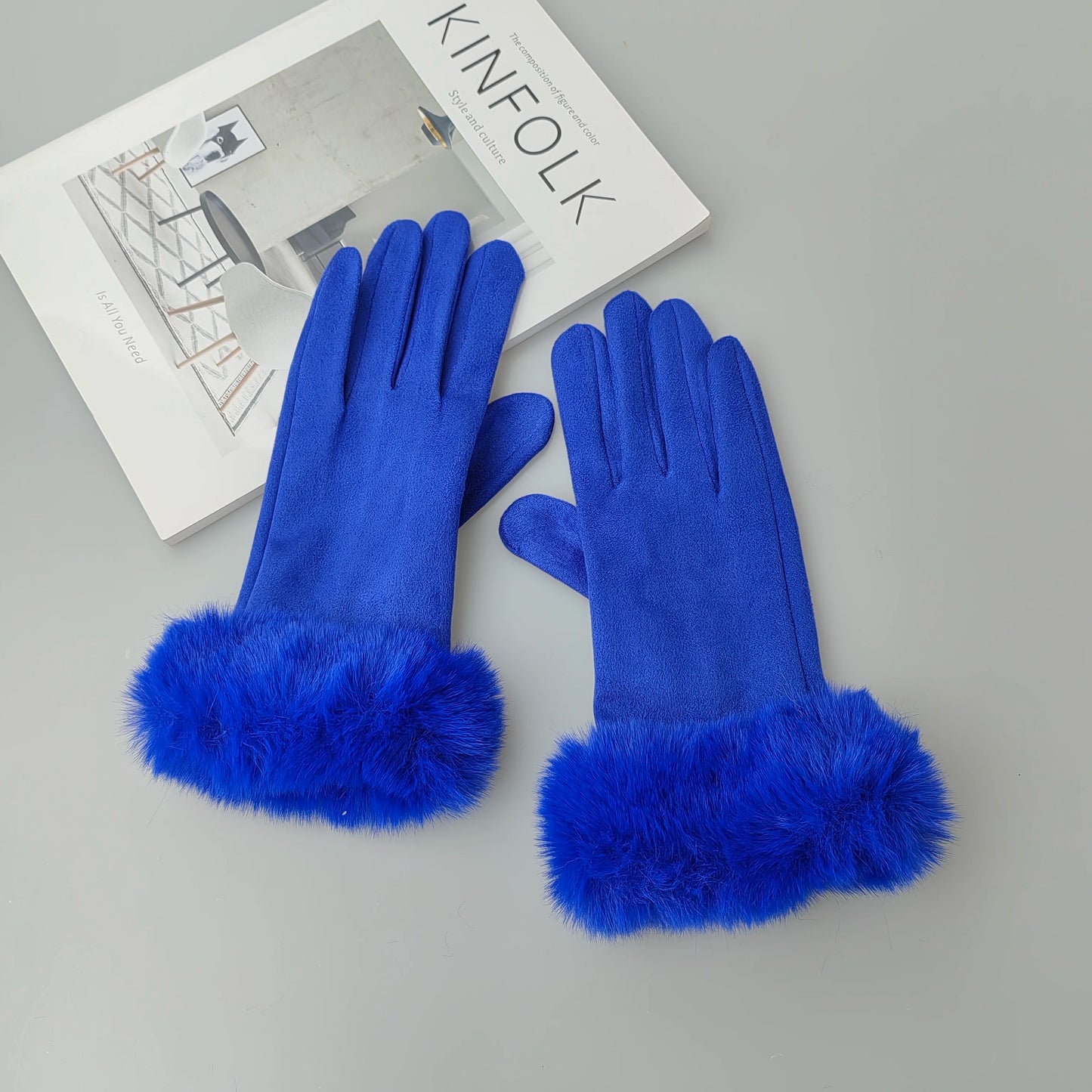 Gants chauds en cuir suédé Lunara Winter™
