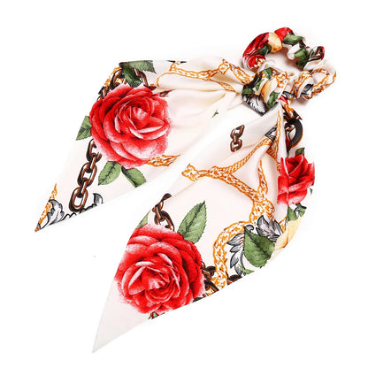 SatinÉclat™ Bow Satin Long Scrunchies