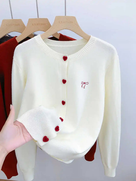 Lunara Winter™ O-Neck Breasted Sweater