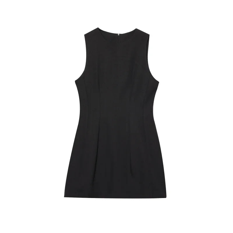Amoura Dresses™ Round Neck Sleeveless Dress