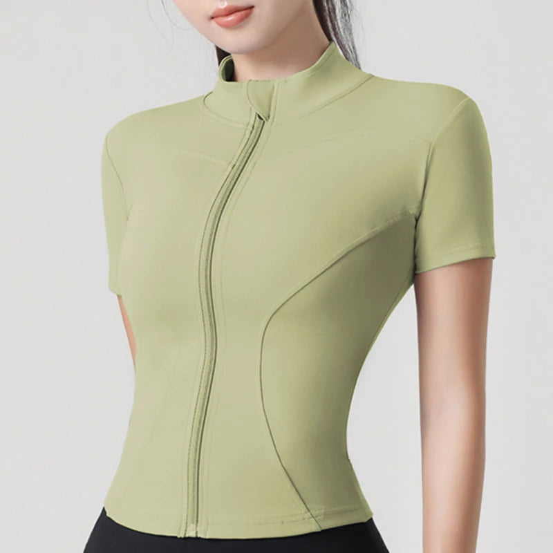 Top de alto rendimiento con cremallera Contour VibeFit™