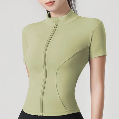 Top de alto rendimiento con cremallera Contour VibeFit™