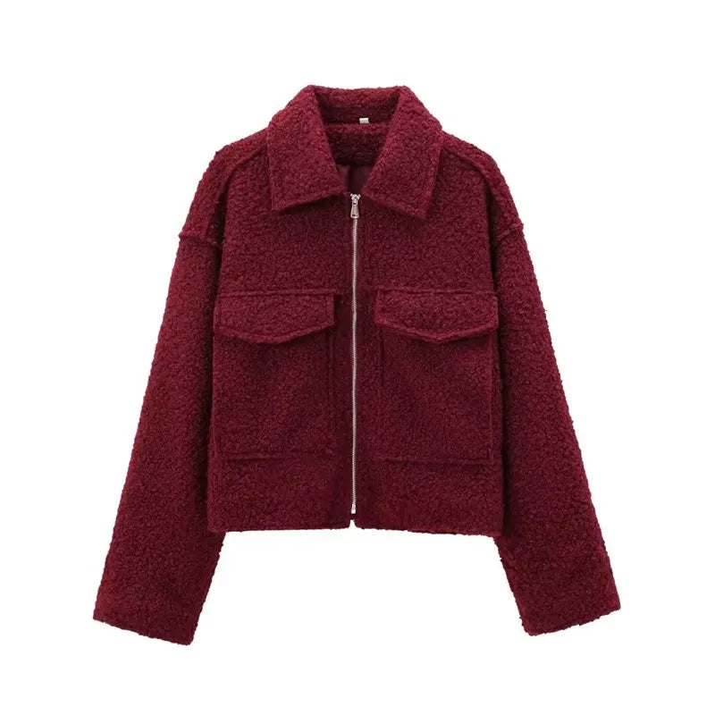 Lunara Winter™ Cropped Wool Blend Jacket