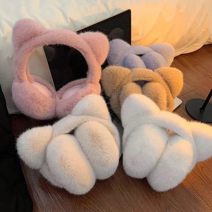 Lunara Winter™ Soft Plush Cute Cat Ear Muffs