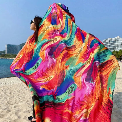 SeaLure™ Aura Artisanal Silk-Blend Shawl