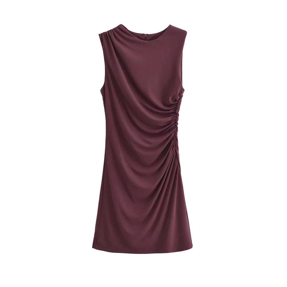 Minivestido feminino drapeado Amoura Dresses™