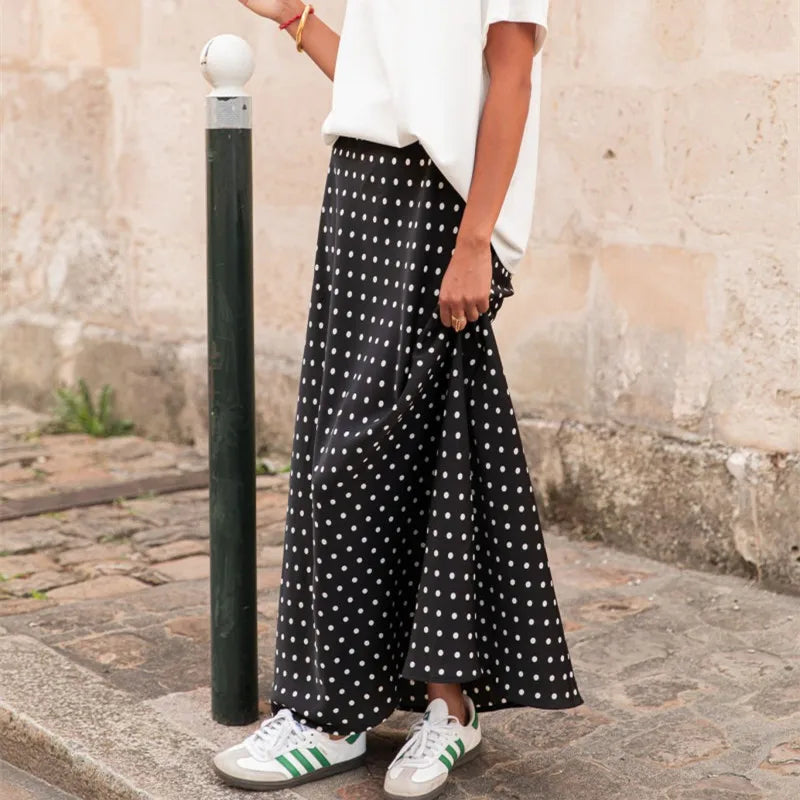 Satin Éclat™ Women’s Polka Maxi Skirt