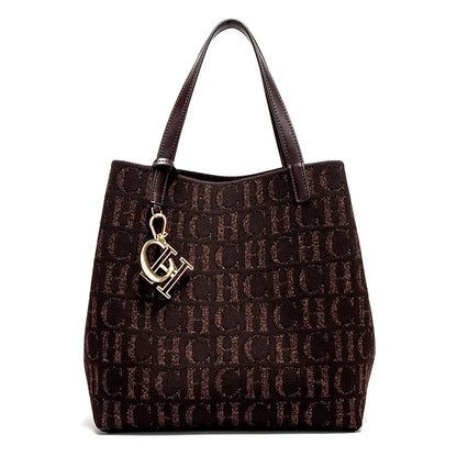 ÉlanBag™ CH Ladies Shoulder Bag Letter Print