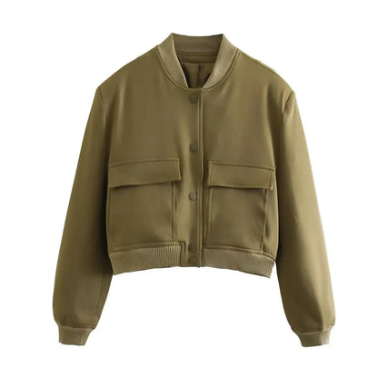 Lunara Winter™ Cropped Bomber Jacket