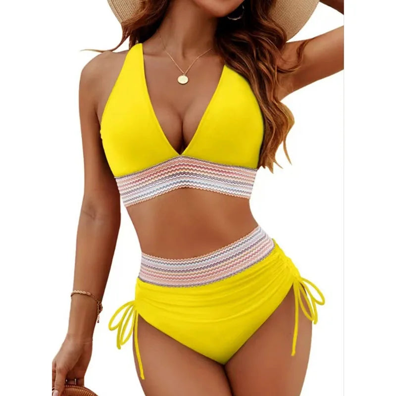SeaLure™ Bohemian Rhapsody High-Waist Bikini