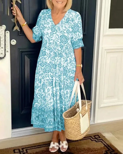 Amoura Dresses™ Floral Print Maxi Dress