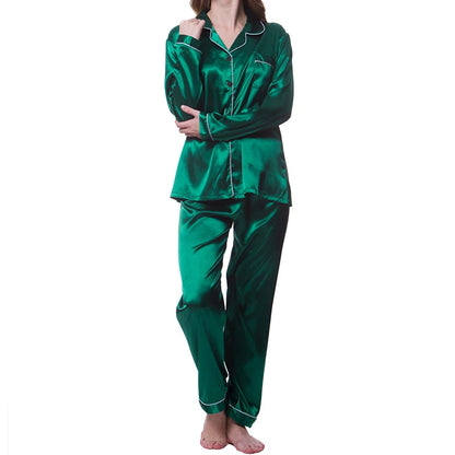 Satin Éclat™ Button Top & Pants Sleepwear Set