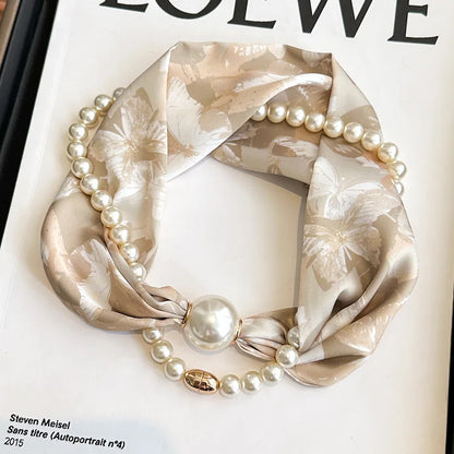SatinÉclat™ Silk Thin Pearl Necklace