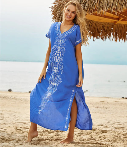 SeaLure™ Bohemian Majesty thêu Kaftan