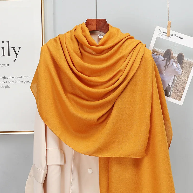 SatinÉclat™ Plain Solid Scarf for Women