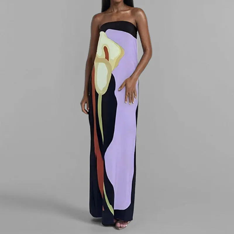 Amoura Dresses™ Flower Printed Long Dress