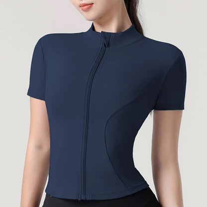 Top de alto rendimiento con cremallera Contour VibeFit™