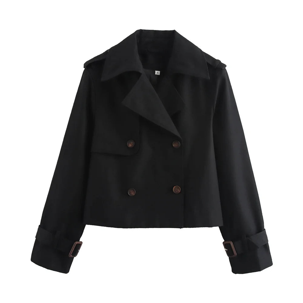 Gabardina corta con cinturón Lunara Winter™
