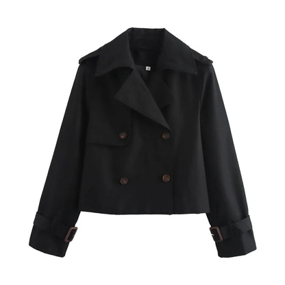 Gabardina corta con cinturón Lunara Winter™