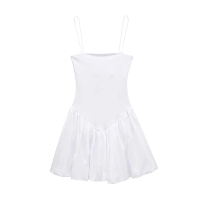 Amoura Dresses™ Minivestido com babado canelado