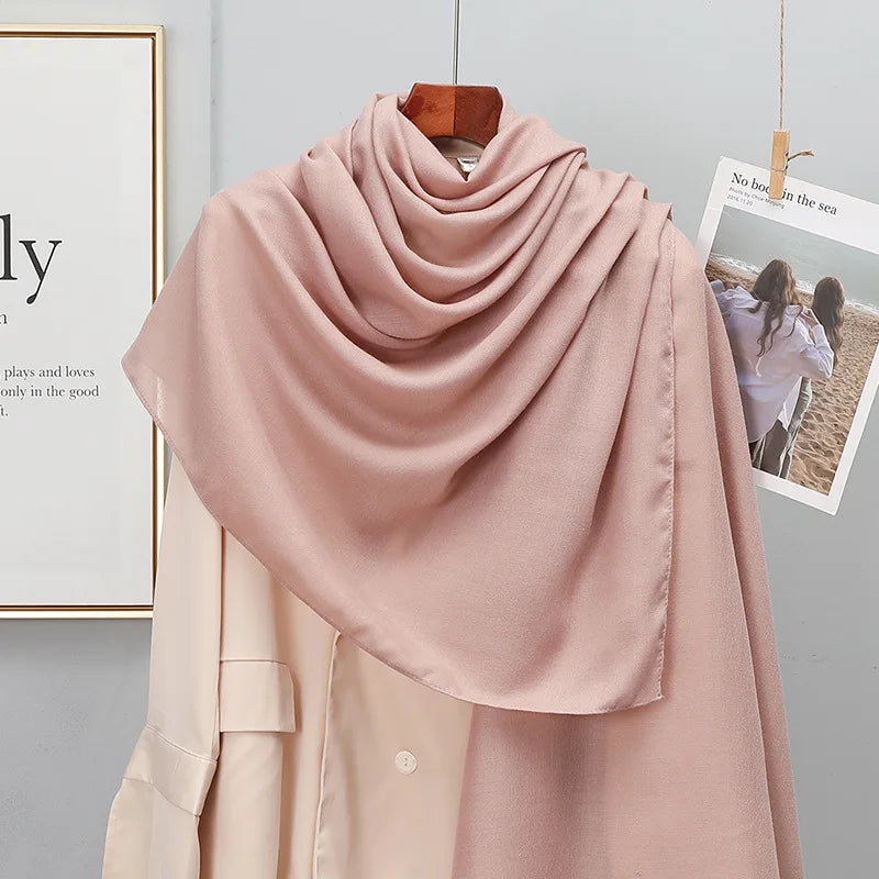 SatinÉclat™ Plain Solid Scarf for Women