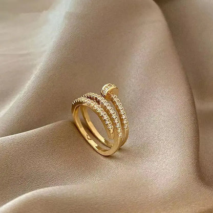 Elara Jewelry™ Luminara Luxe Wickelring