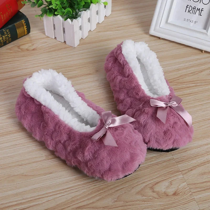 Lunara Winter™ Chinelos felpudos femininos para casa