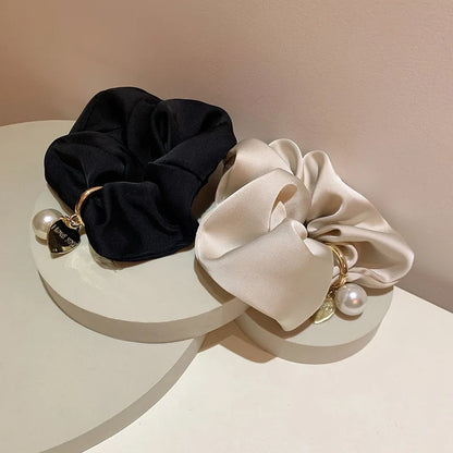 SatinÉclat™ Satin with Pearl Scrunchies