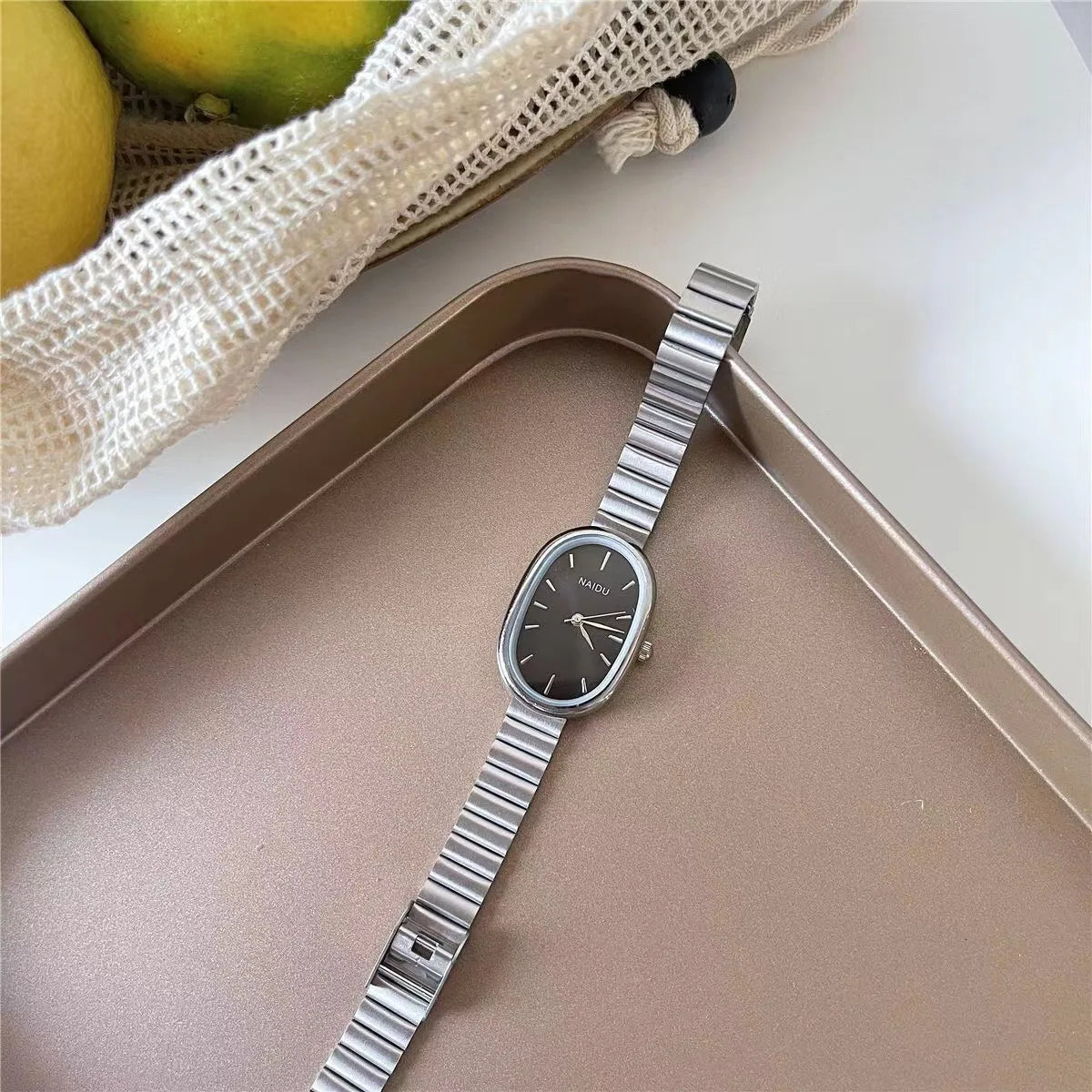 Velya Watches™ Relógio de luxo em aço oval