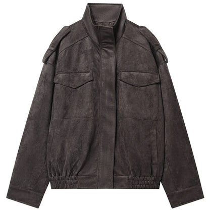 Lunara Winter™ Utility-Jacke aus Wildlederimitat