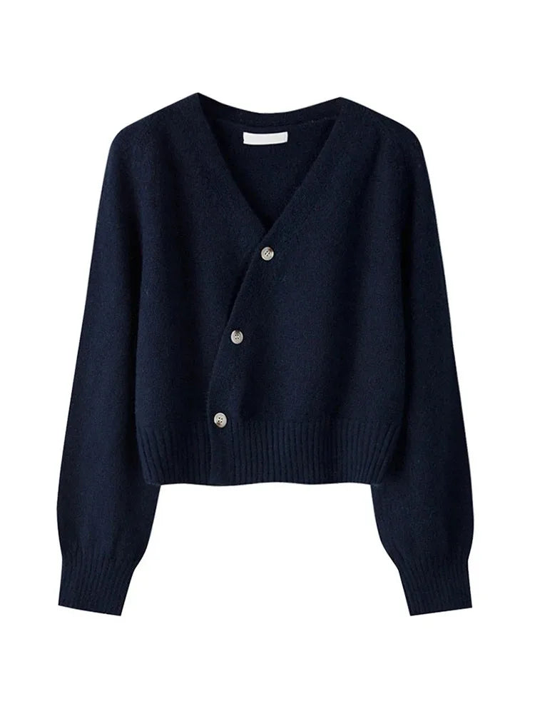 Cardigan à boutonnage diagonal et col en V Lunara Winter™