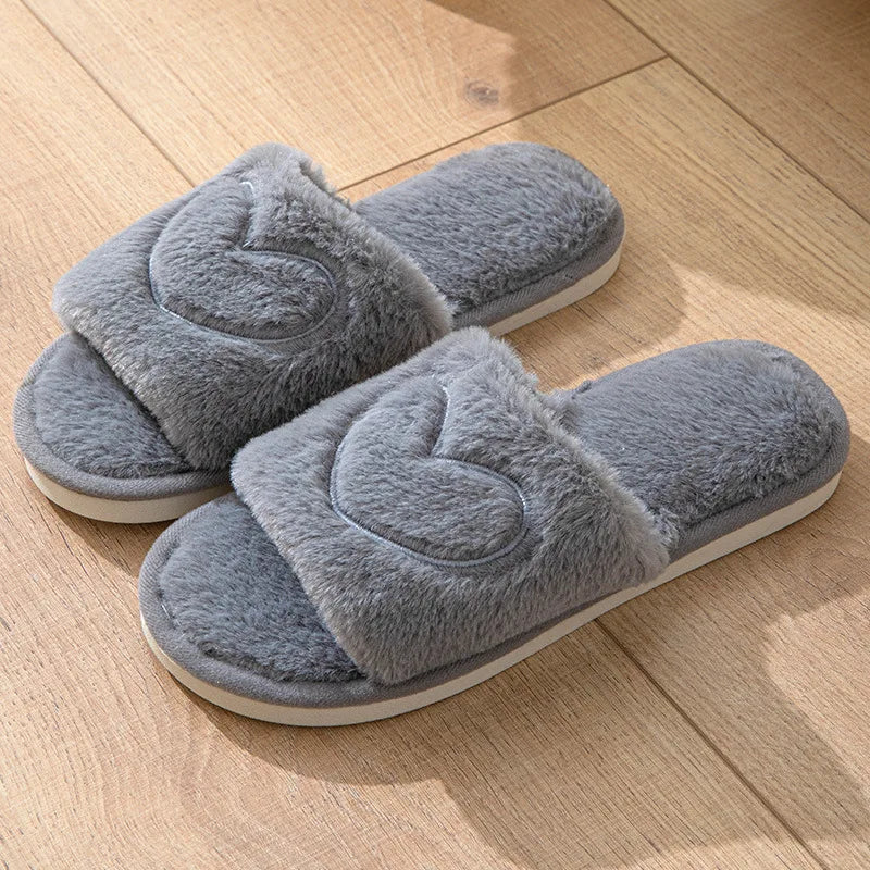 Lunara Winter™ Heart Slide Slippers