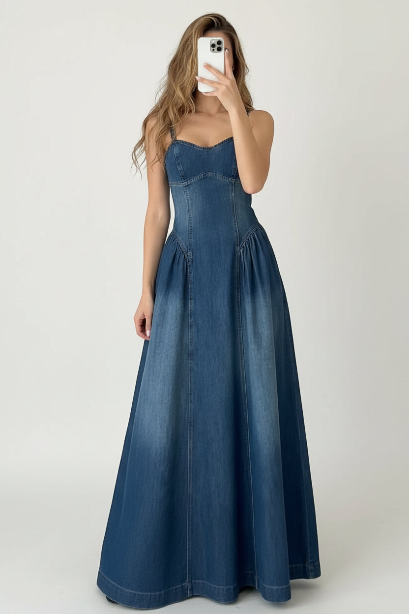 Amoura Dresses™ Sling Denim Dress for Women