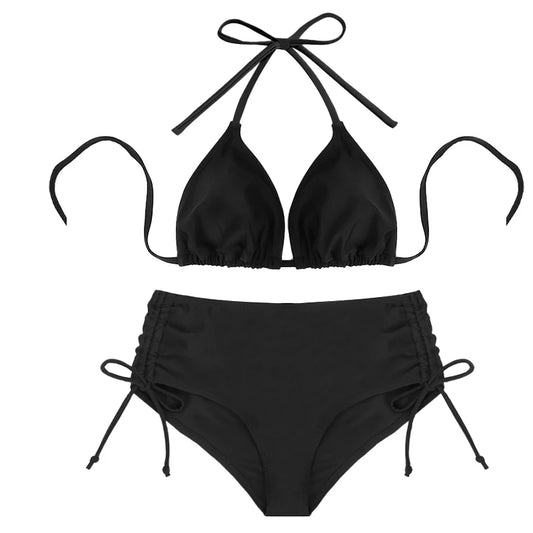 Bộ bikini cạp cao điêu khắc SeaLure™ Noir