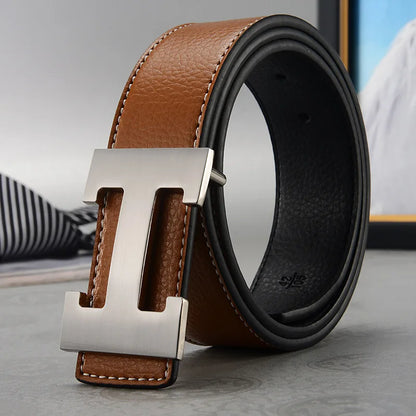 ÉlanBag™ Leather Buckle Metal Belt