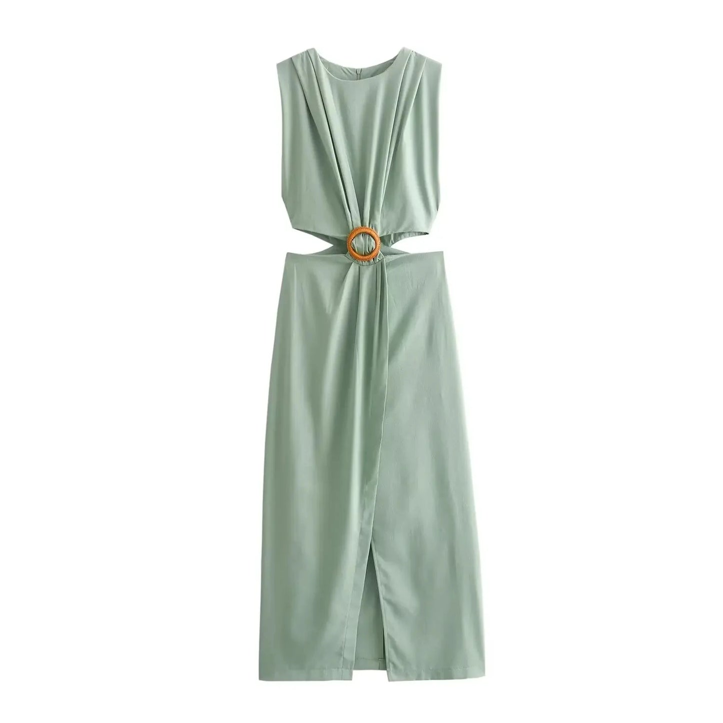 Amoura Dresses™ Summer O-Neck Sleeveless Dress