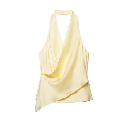 Satin Éclat™ Elegant Halter Neck Top