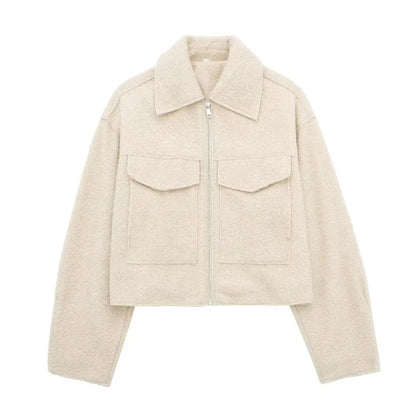 Lunara Winter™ Cropped Wool Blend Jacket