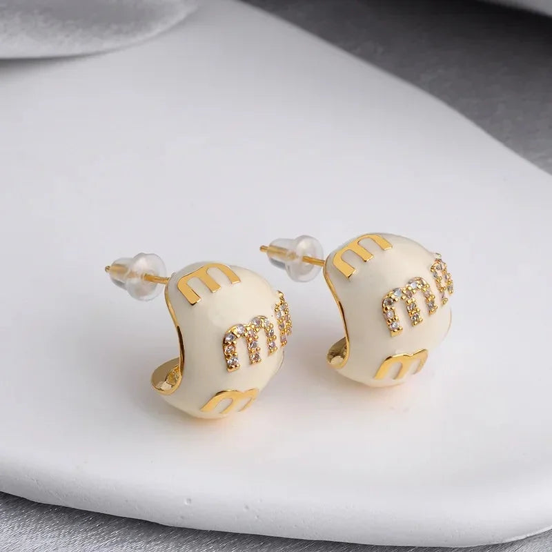 Elara Jewelry™ Candy Dome Glitter Stud Earrings