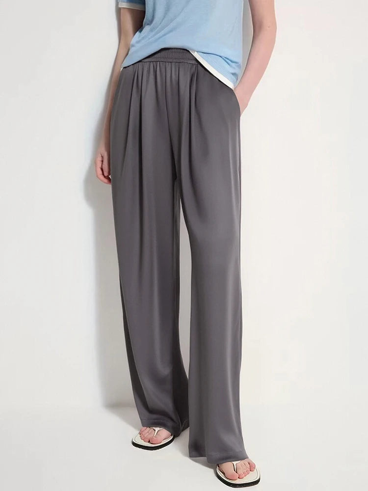 Pantalon large de luxe Satin Éclat™