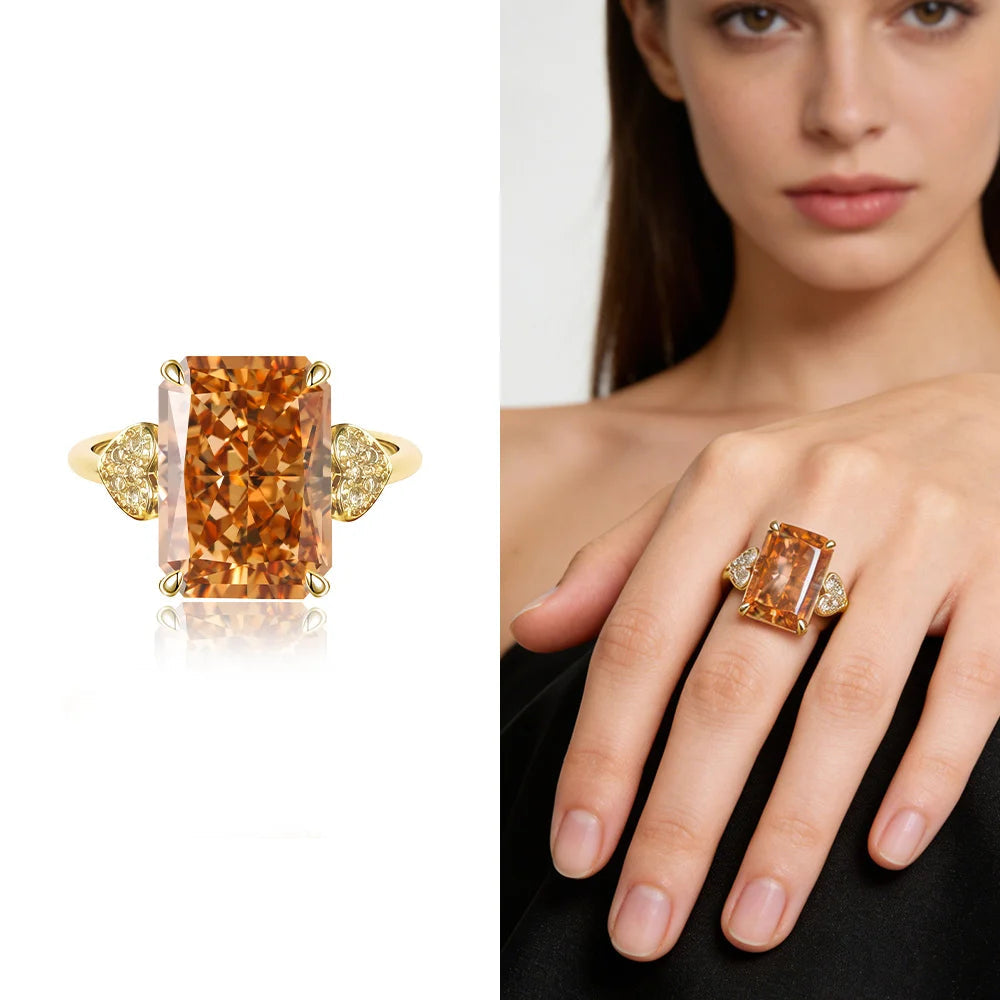 Elara Jewelry™ Aurora Prism Statement Ring