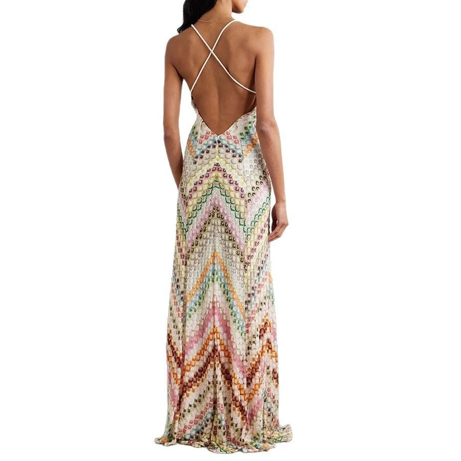 Amoura Dresses™ Backless Slim Dress