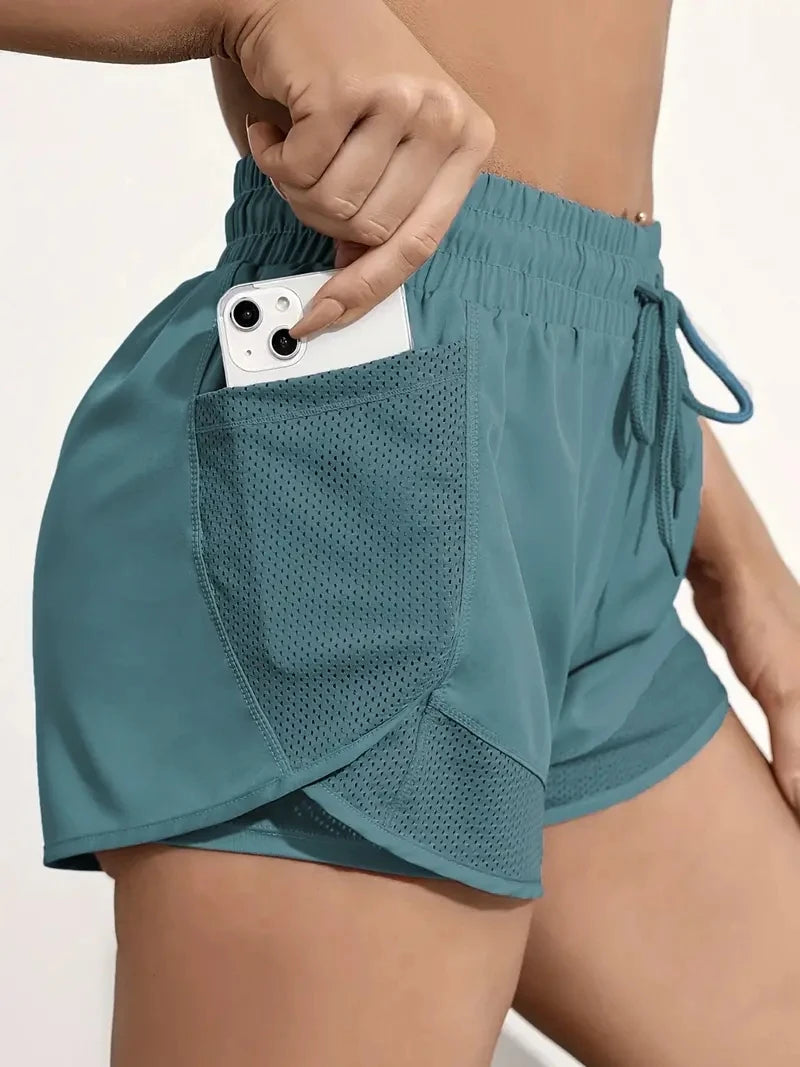VibeFit™ Women Layered Shorts